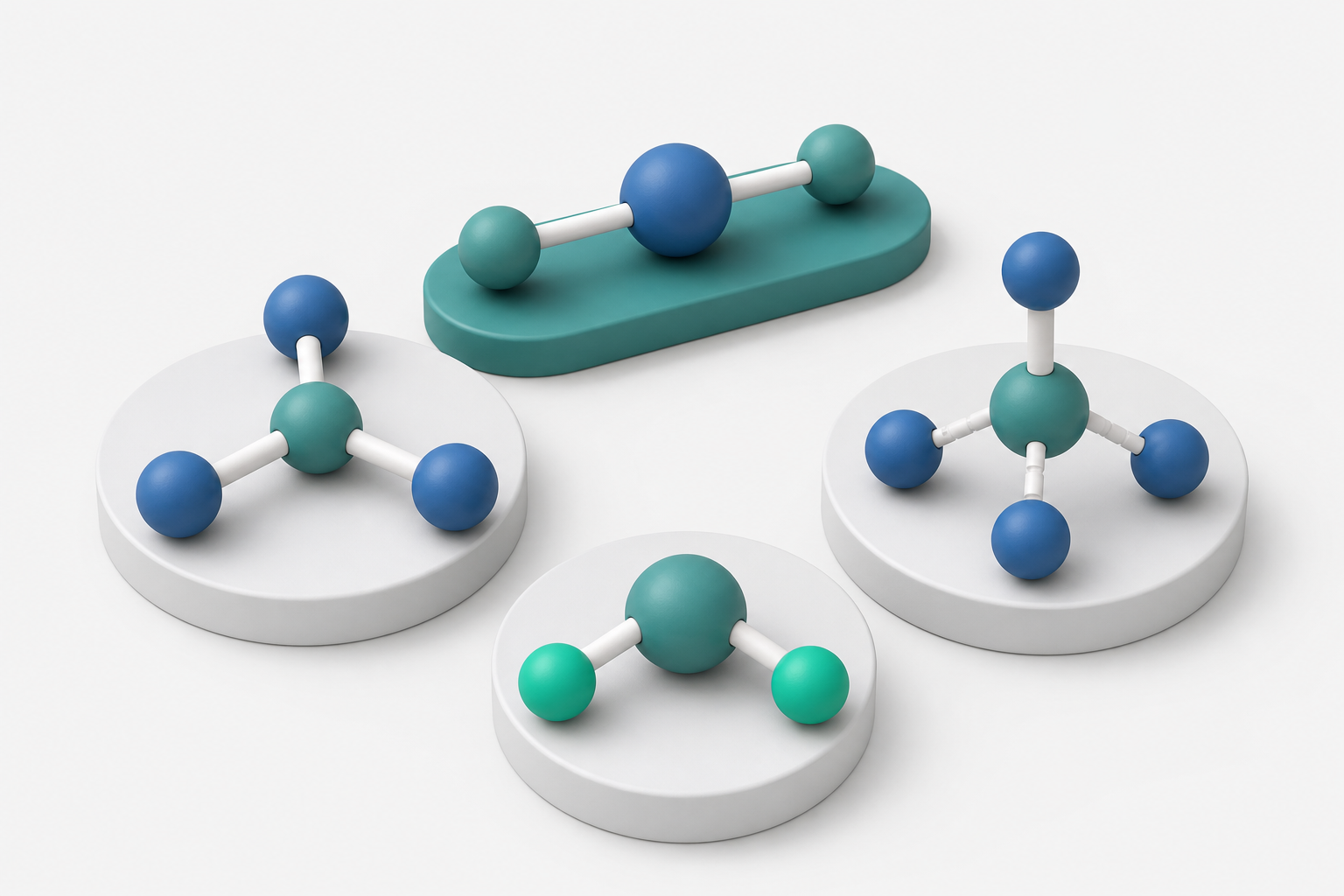分子的形狀：VSEPR 與極性 插圖